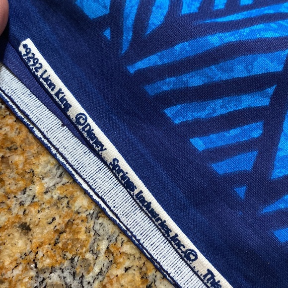 RARE Disney Lion King Pillow Fabric Panel Vintage 1994, large panel and fabric - Picture 2 of 6